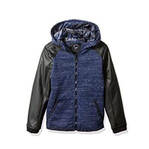 Urban Republic Boys' Faux Leather Sleeve Jacket